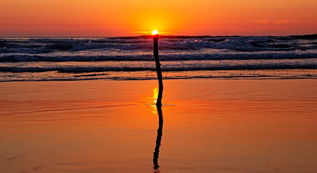 Pôr do sol na Praia do Cabedelo, na Figueira da Foz